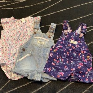 Oshkosh short bibs